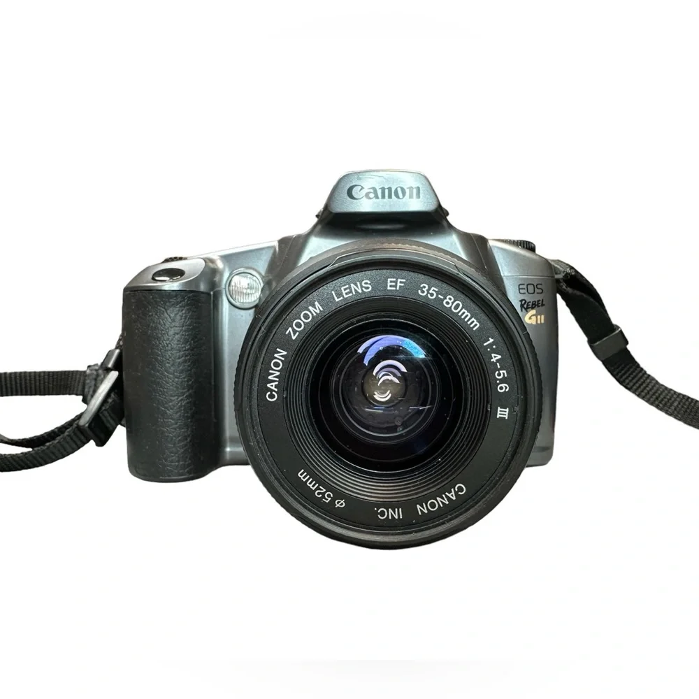 Vintage Digital SLR Canon EOS Rebel Gll 35-80mm Lens Neck Strap, 35mm Film